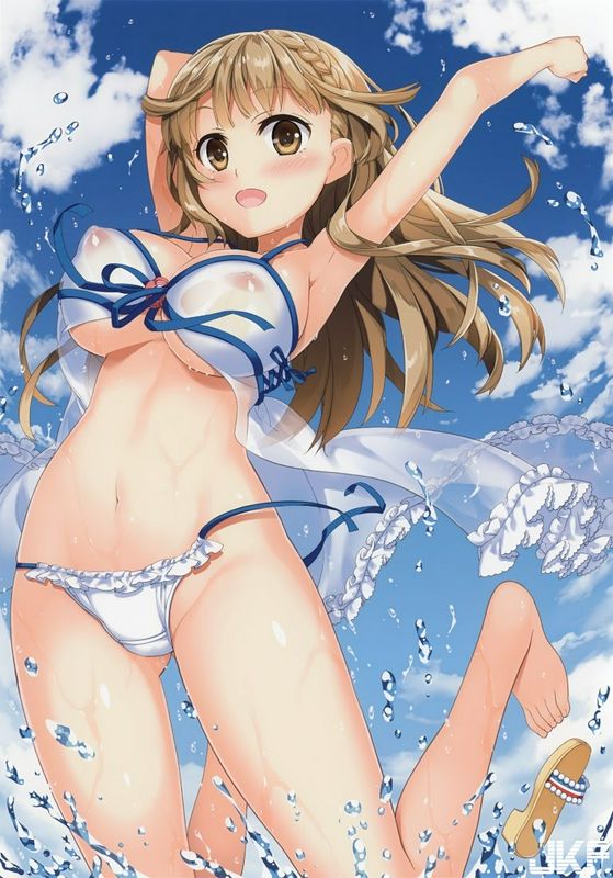 おっぱいがぷるんぷるん揺れまくっちゃってる女の子の二次エロ画像その